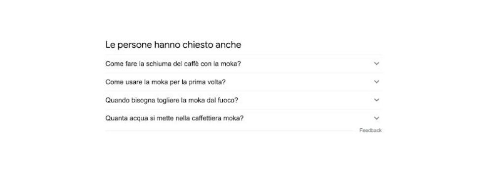 Funzionalità People Also Ask